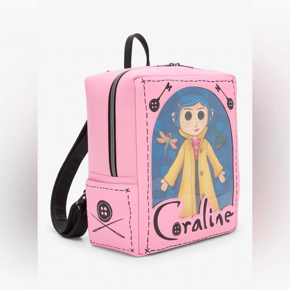 NWT Coraline Doll Box Loungefly Backpack - Picture 2 of 6
